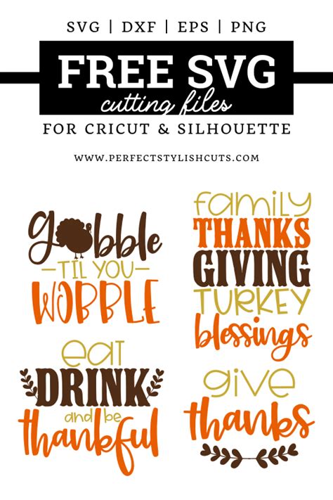 Download Free Thanksgiving SVG Quotes Bundle Silhouette